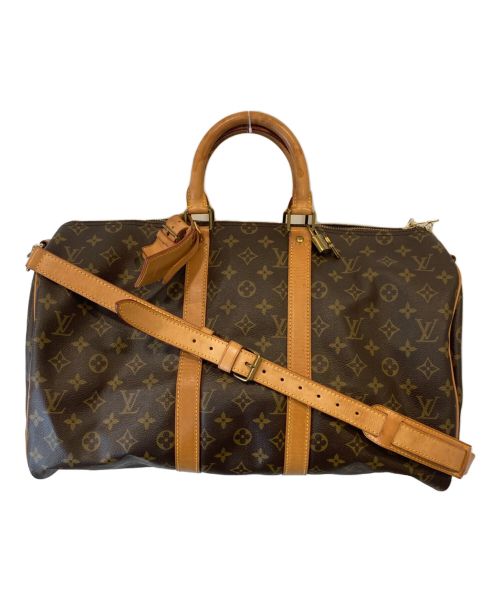 LOUIS VUITTON（ルイ ヴィトン）LOUIS VUITTON (ルイ ヴィトン) キーポル・バンドリエール45 トラベルバッグ　ボストンバッグ　モノグラム　M41418　 ブラウンの古着・服飾アイテム