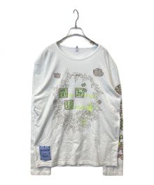 ALEXANDER McQUEEN（アレキサンダーマックイーン）の古着「GROW UP カットソー　ロングスリーブカットソー　」｜ホワイト