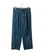 THE NORTHFACE PURPLELABELザ・ノースフェイス パープルレーベル）の古着「Garment Dye Corduroy Wide Pants / コーデュロイパンツ NT5263N」｜ブルー