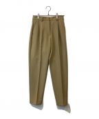 MANOFマノフ）の古着「COCOON TUCK TAPERED PANTS 83110-7162」｜ベージュ