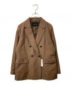 green label relaxingグリーンレーベルリラクシング）の古着「オックス ダブルブレスト ジャケット　3622-147-0151」｜ブラウン