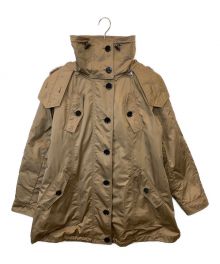 BURBERRY LONDON（バーバリーロンドン）の古着「ファー付ライナーチェックフーデットコート B2A18-445-54」｜ブラウン