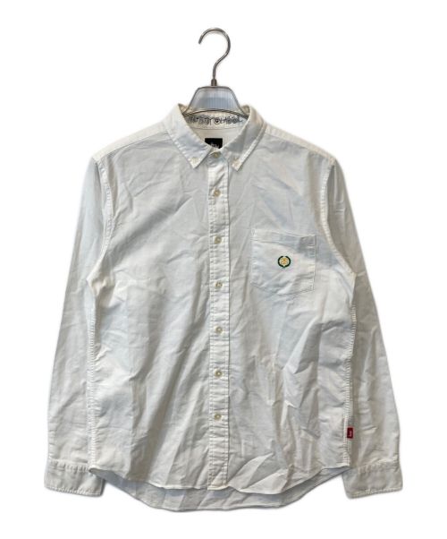 stussy（ステューシー）stussy (ステューシー) 刺繍シャツ ホワイト サイズ:Mの古着・服飾アイテム