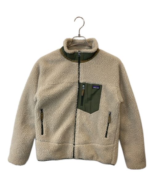 Patagonia（パタゴニア）Patagonia (パタゴニア) Kids Classic Retro X Jacketボアジャケット 65625FA20 ベージュ サイズ:XXLの古着・服飾アイテム