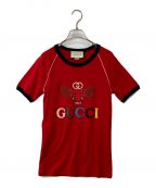 GUCCIグッチ）の古着「テニス コットンジャージーTシャツ　574386-XJA8Y」｜レッド