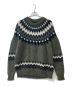 BATONER（バトナ―）の古着「MOHAIR NORDIC CREW NECK BN-20FM-052 ニット」｜グリーン