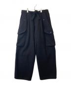 UNFILアンフィル）の古着「brushed lightwool cargo pants WHL-UW135」｜ネイビー