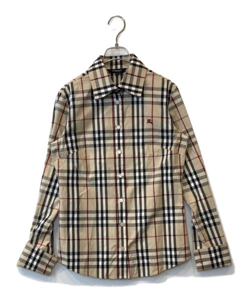 BURBERRY LONDON（バーバリーロンドン）BURBERRY LONDON (バーバリーロンドン) ノバチェックシャツ ベージュ サイズ:36の古着・服飾アイテム