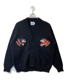 AT FAR HEAVEN（チュウカタベタイ）の古着「TIGER KNIT cardigan」｜ブラック