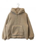 BIRTHDAY BASHバースデーバッシュ）の古着「BOA FLEECE HOODIE パーカー」｜ベージュ