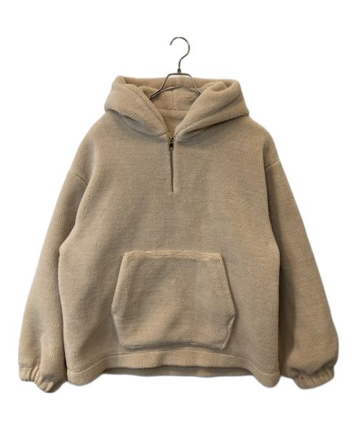 BIRTHDAY BASH（バースデーバッシュ）BIRTHDAY BASH (バースデーバッシュ) BOA FLEECE HOODIE パーカー ベージュ サイズ:Mの古着・服飾アイテム