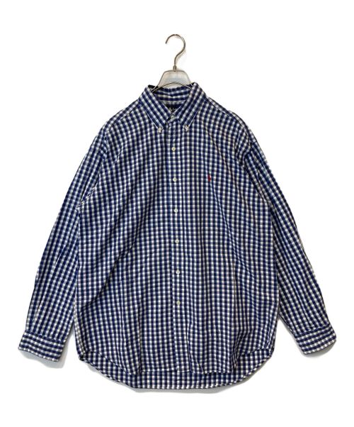 RALPH LAUREN（ラルフローレン）RALPH LAUREN (ラルフローレン) ギンガムチェックシャツ ネイビー サイズ:Lの古着・服飾アイテム