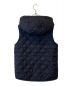 ARMEN (アーメン) NYLON QUILT REVERSIBLE HOODED VEST キルティングベスト ネイビー：3980円