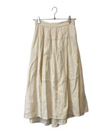 COSMIC WONDER（コズミックワンダー）の古着「Light linen wool famer's skirt 18CW16057」｜アイボリー