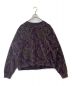 Needles（ニードルズ）の古着「Crew Sweat Shirt - C/PE Paisley Velour Jq NS255」｜パープル