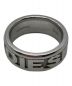 DIESEL（ディーゼル）の古着「WIDE STEEL LOGO RING」｜シルバー