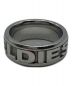 DIESEL (ディーゼル) WIDE STEEL LOGO RING シルバー サイズ:16号：5000円