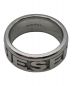 中古・古着 DIESEL (ディーゼル) WIDE STEEL LOGO RING シルバー サイズ:16号：5000円