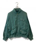 POLO RALPH LAURENポロ・ラルフローレン）の古着「Linen Bomber Jacket ジャケット」｜グリーン