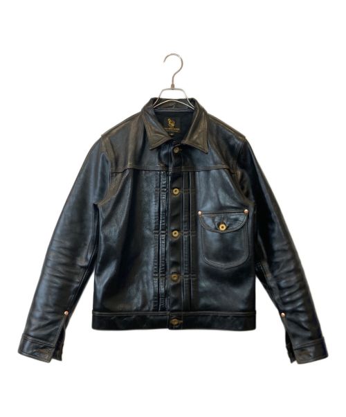 FINE CREEK LEATHERS（ファインクリークレザーズ）FINE CREEK LEATHERS (ファインクリークレザーズ) Leather Jacket”Lynchburg”　レザージャケット　 ブラック サイズ:38の古着・服飾アイテム