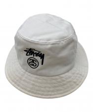 stussy (ステューシー) バケットハット 132640 ホワイト サイズ:SM