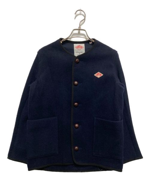 DANTON（ダントン）DANTON (ダントン) ウールモッサノーカラーブルゾン　JD-8826 ネイビー サイズ:SIZE34の古着・服飾アイテム