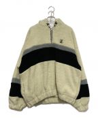 X-GIRLエックスガール）の古着「CONTRAST PANEL FLEECE BOA HOODIE　105214012022」｜アイボリー