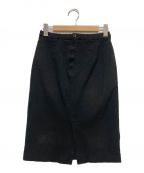 BLACK COMME des GARCONSブラック コムデギャルソン）の古着「ポリ縮絨スカート」｜ブラック
