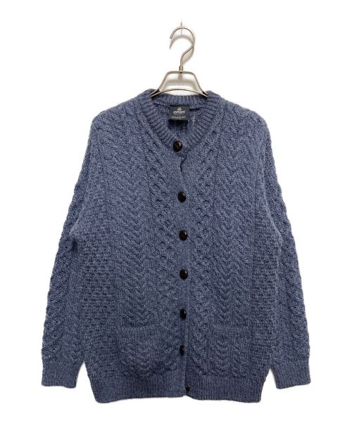 aran WOOLLEN MILLS（アラン ウーレンミルズ）aran WOOLLEN MILLS (アラン ウーレンミルズ) アイリッシュウール ニット カーディガン スカイブルー サイズ:不明の古着・服飾アイテム