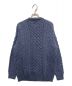 aran WOOLLEN MILLS (アラン ウーレンミルズ) アイリッシュウール ニット カーディガン スカイブルー サイズ:不明：4800円