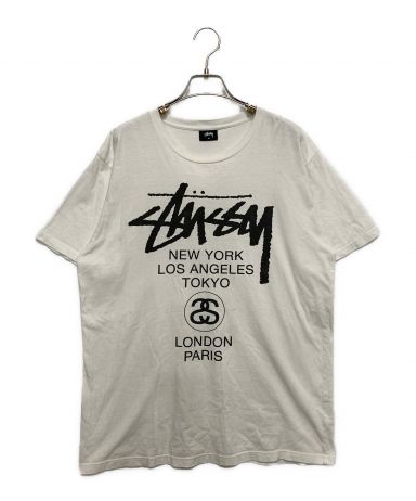 【中古・古着通販】stussy (ステューシー) ワールドツアーTシャツ