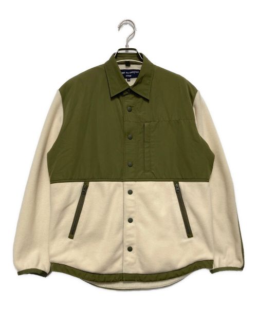 COMME des GARCONS HOMME（コムデギャルソン オム）COMME des GARCONS HOMME (コムデギャルソン オム) フリース切替ジャケット オリーブ サイズ:XSの古着・服飾アイテム