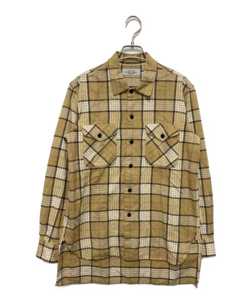 UNUSED（アンユーズド）UNUSED (アンユーズド) チェックネルシャツ ベージュ サイズ:SIZE1の古着・服飾アイテム