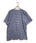 NAISSANCE (ネサーンズ) PLAID CHINESE BUTTONED SHIRT スカイブルー サイズ:M：3980円