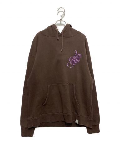 中古・古着通販】myne (マイン) MYne Embroidery Hoodie ブラウン