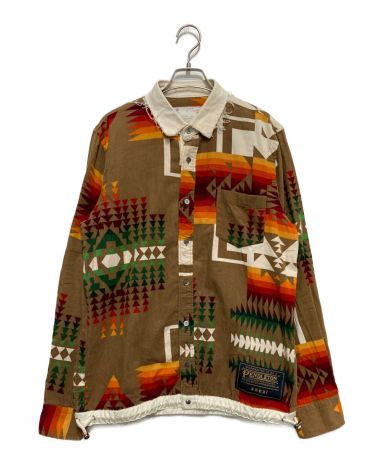 19SS sacai × PENDLETON ネイティブ柄コーデュロイキャップ - 帽子