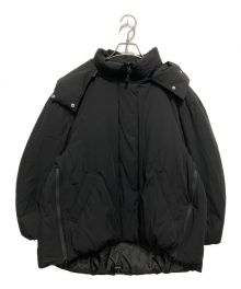 moussy（マウジー）の古着「HOODED MIDDLE PUFFER ジャケット」｜ブラック