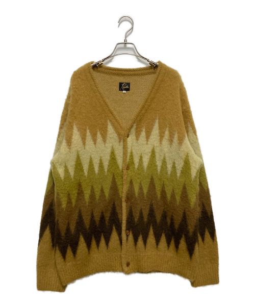 Needles（ニードルズ）Needles (ニードルス) Mohair Cardigan イエロー サイズ:Lの古着・服飾アイテム