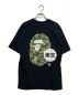 A BATHING APE (ア ベイシング エイプ) プリントTシャツ ブラック サイズ:XL：5800円