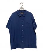 DOUBLE RAINBOUU×Ron Hermanダブルレインボー×ロンハーマン）の古着「オープンカラーシャツ」｜ネイビー