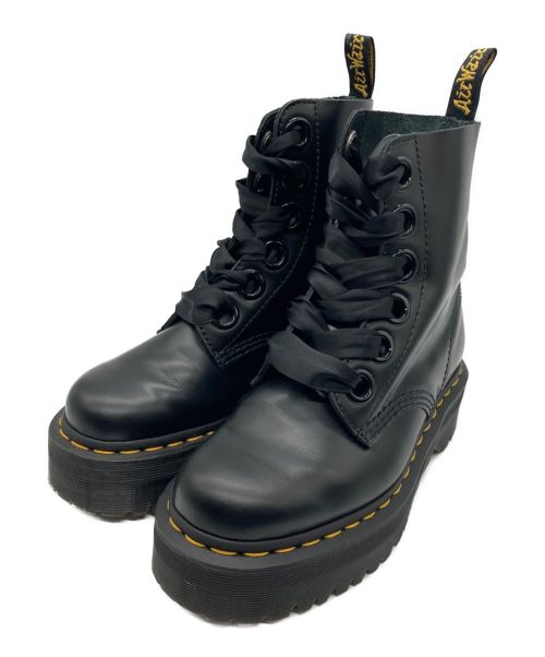 Dr.Martens（ドクターマーチン）Dr.Martens (ドクターマーチン) MOLLY 6ホールブーツ ブラック サイズ:22㎝の古着・服飾アイテム