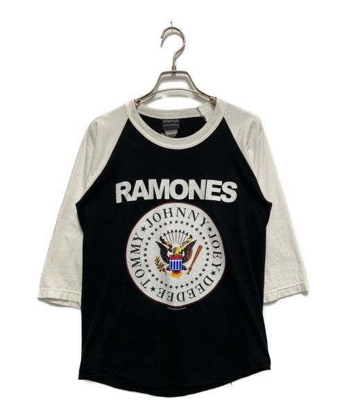 wall of fame（ウォールオブフェイム）wall of fame (ウォールオブフェイム) RAMONESリンガーT ホワイト×ブラック サイズ:無しの古着・服飾アイテム