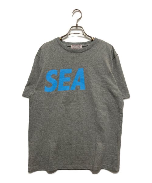 GUESS（ゲス）GUESS (ゲス) WIND AND SEA (ウィンダンシー) プリントTシャツ グレー サイズ:Sの古着・服飾アイテム