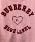 中古・古着 BURBERRY BLUE LABEL (バーバリーブルーレーベル) ノースリーブスウェット ピンク サイズ:38：3480円