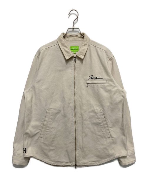 HUF（ハフ）HUF (ハフ) FOREVER ZIP SHIRT ベージュ サイズ:Sの古着・服飾アイテム