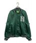 HUF（ハフ）の古着「CRACKERJACK SATIN BASEBALL JACKET」｜グリーン