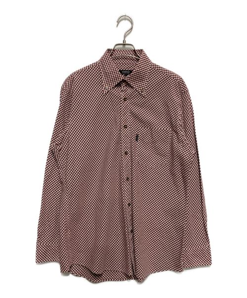 BURBERRY BLACK LABEL（バーバリーブラックレーベル）BURBERRY BLACK LABEL (バーバリーブラックレーベル) チェックシャツ レッド サイズ:SIZE3の古着・服飾アイテム