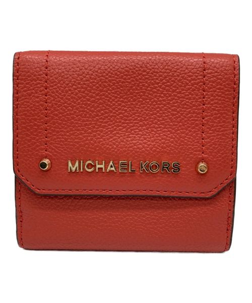 MICHAEL KORS（マイケルコース）MICHAEL KORS (マイケルコース) 3つ折り財布 レッドの古着・服飾アイテム