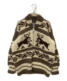 NATIVE INDIAN KNIT（ネイティブインディアンニット）の古着「カウチンニットカーディガン」｜ブラウン