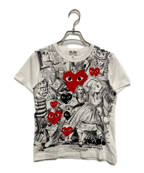 PLAY COMME des GARCONS（プレイ コムデギャルソン）PLAY COMME des GARCONS (プレイ コムデギャルソン) Tシャツ ホワイト サイズ:Sの古着・服飾アイテム